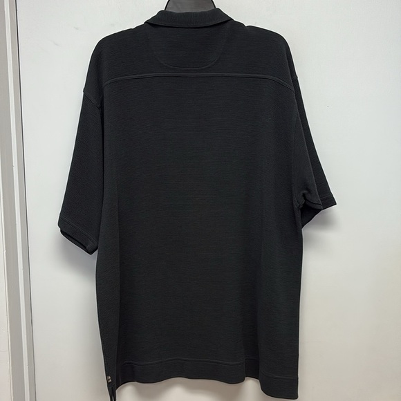 Tommy Bahama  Short Sleeve Micro Ribbed Silk Blend Casual Button Down Shirt L - Picture 3 of 9